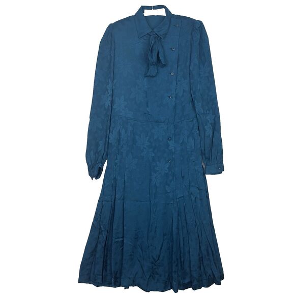 Jean-Louis Scherrer Boutique Paris 100% Silk Jacquard Dress FR 36 US 4 Vintage - Picture 1 of 12